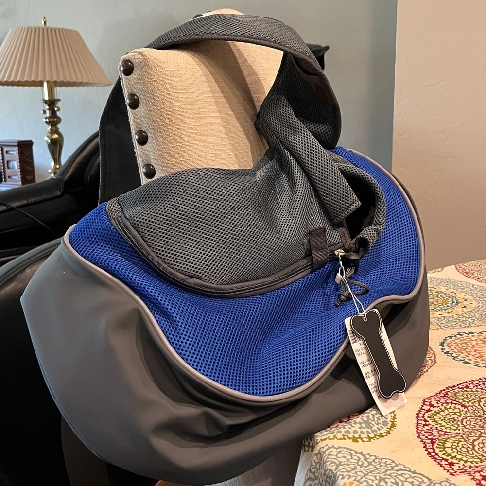 NWT YUDODO Blue Pet Sling Carrier 31001 Size L (10-15 lb) - Picture 4 of 8